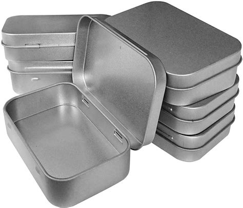 metal box with handle|small metal box hinged lid.